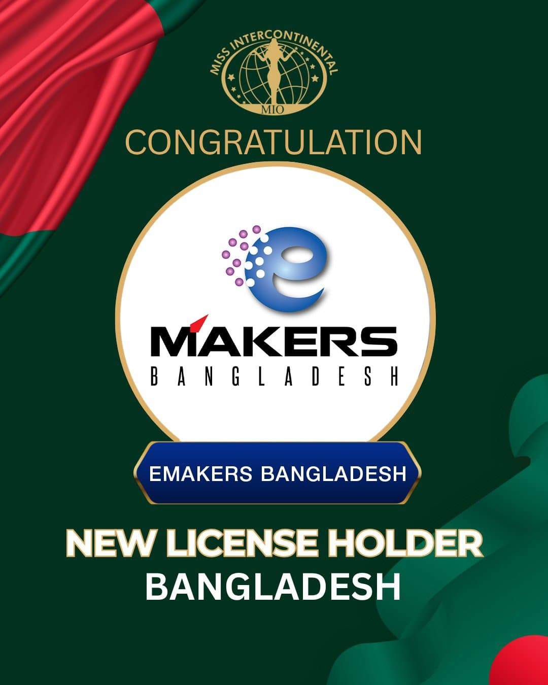 eMakers Bangladesh — official Miss Intercontinental license holder for Bangladesh